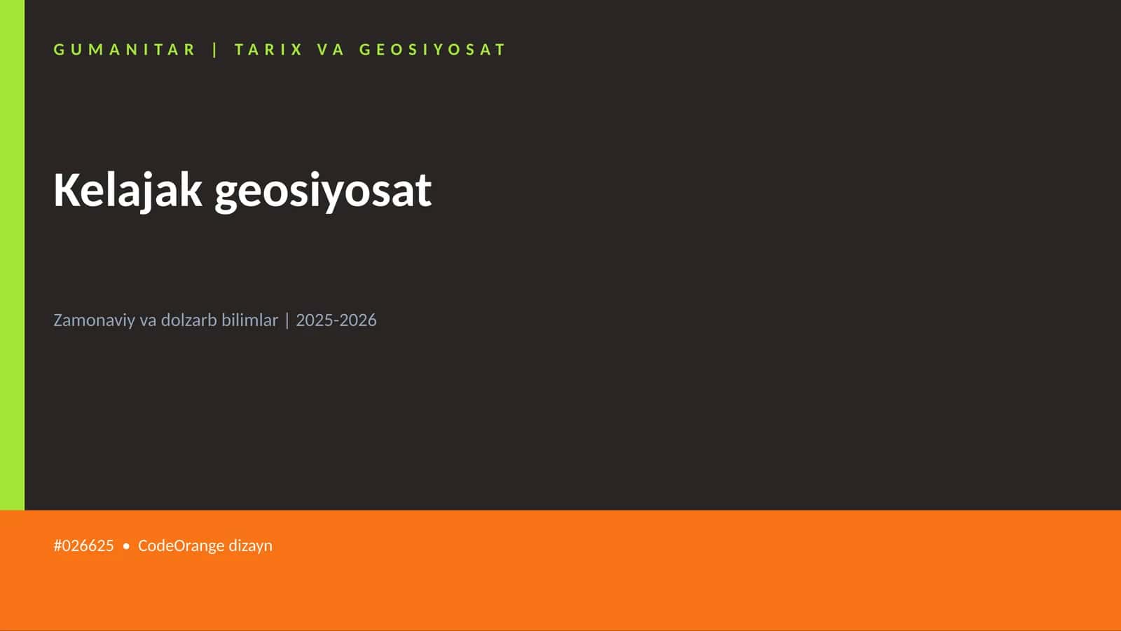 Kelajak geosiyosat