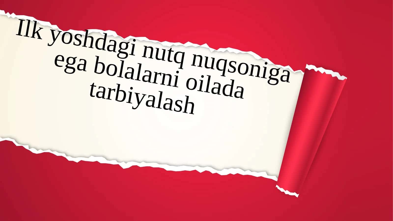 Ilk yoshdagi bolalarni logopedik tekshirishning maqsadi
