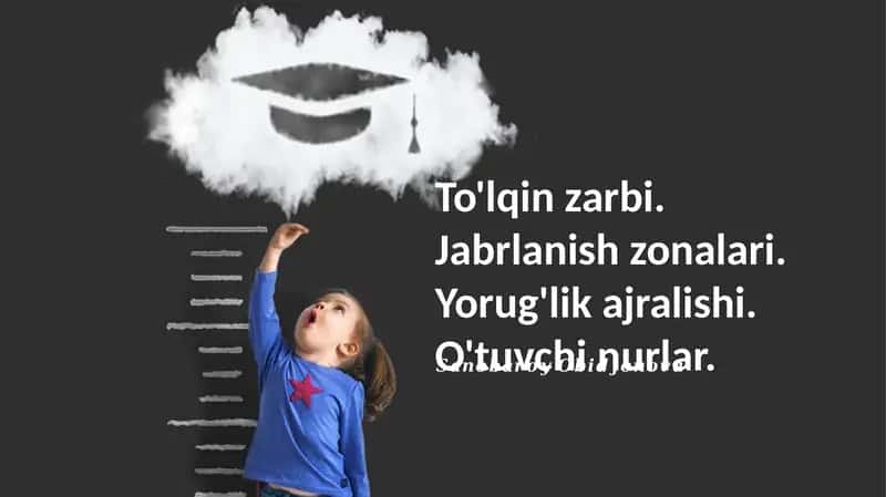 To'lqin zarbi. Jabrlanish zonalari. Yorug'lik ajralishi. O'tuvchi nurlar