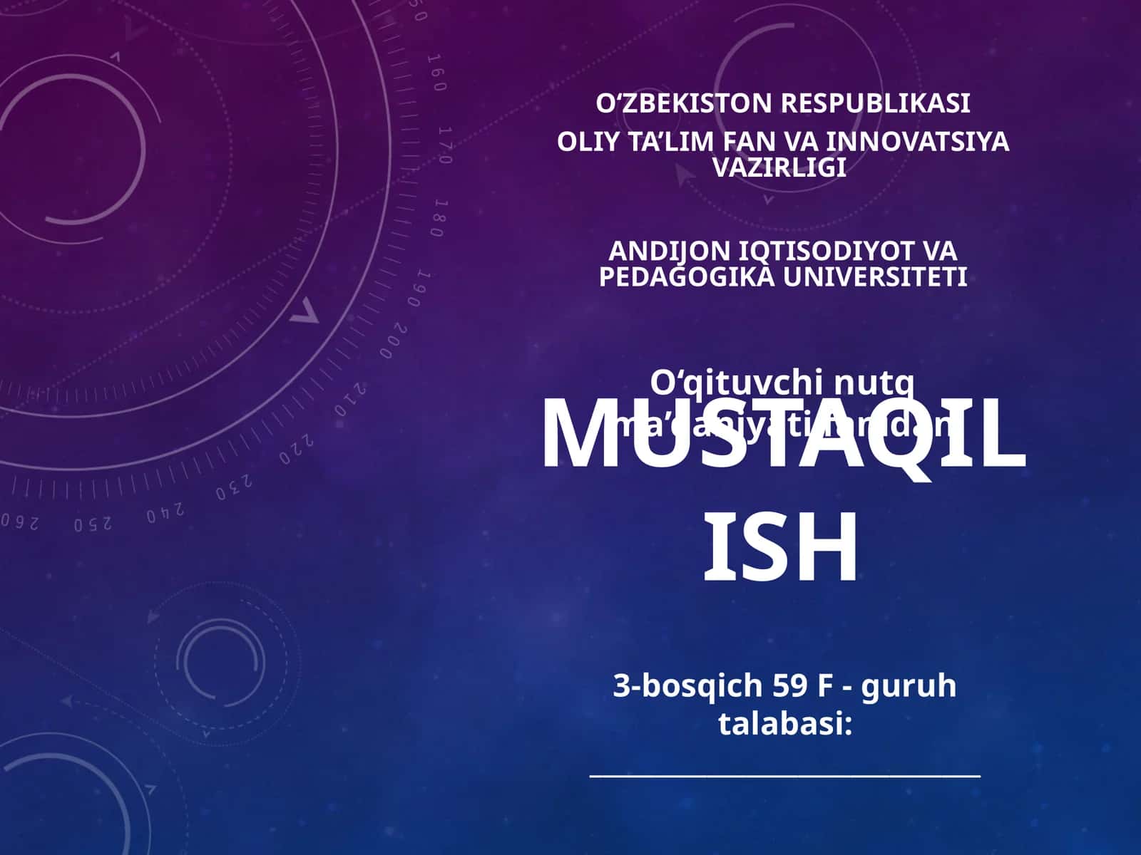o'qituvchining nutq texnikasi