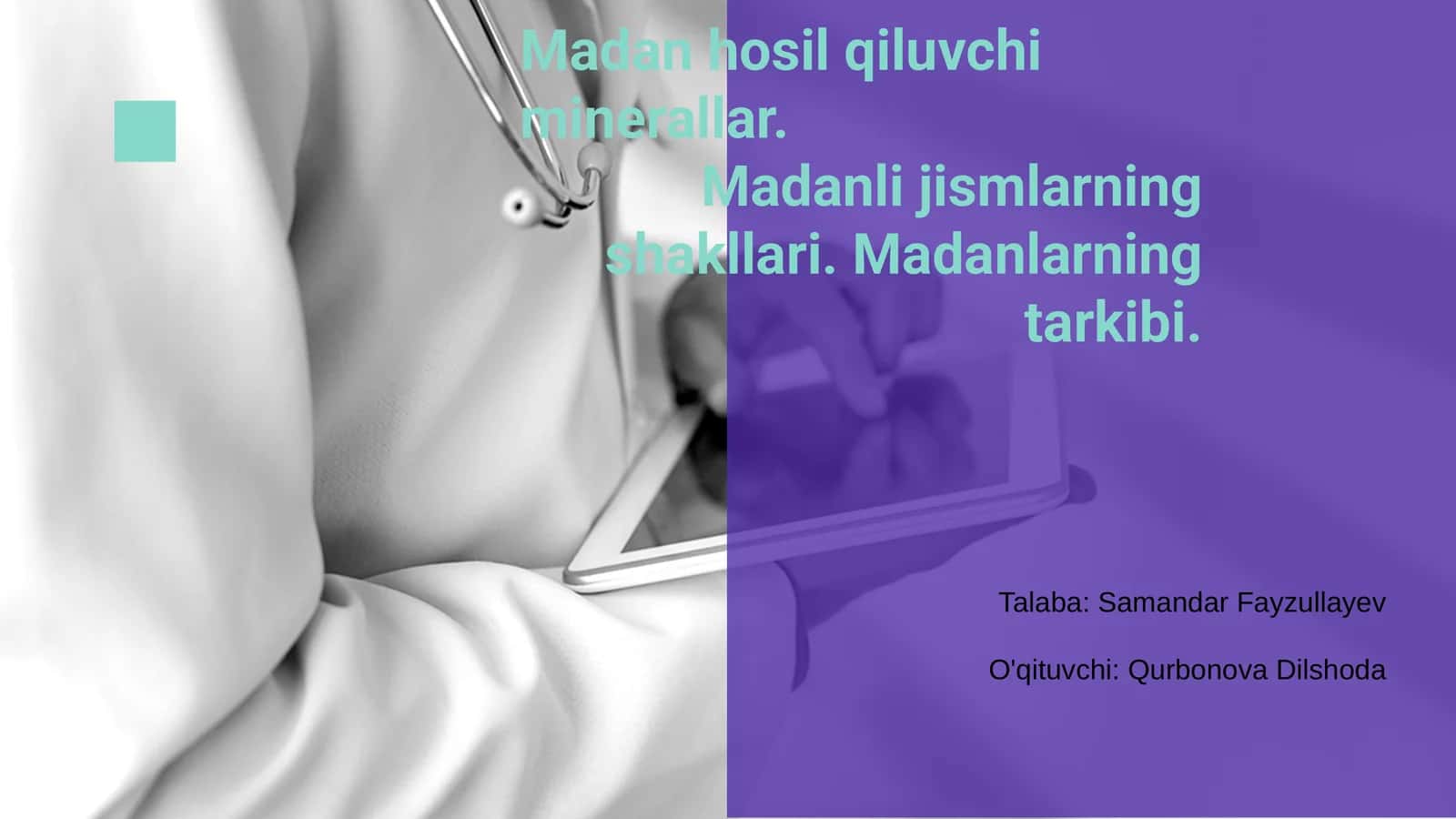 Madan hosil qiluvchi minerallar
