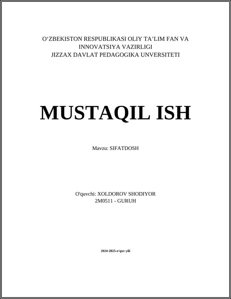 SIFATDOSH
