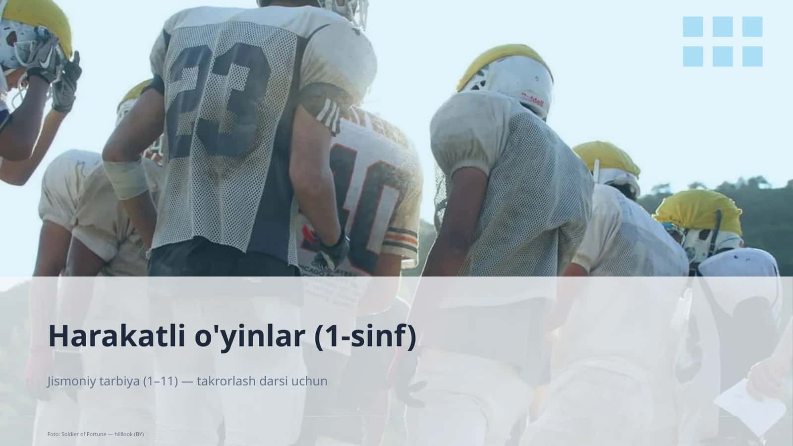 Harakatli o'yinlar (1-sinf)