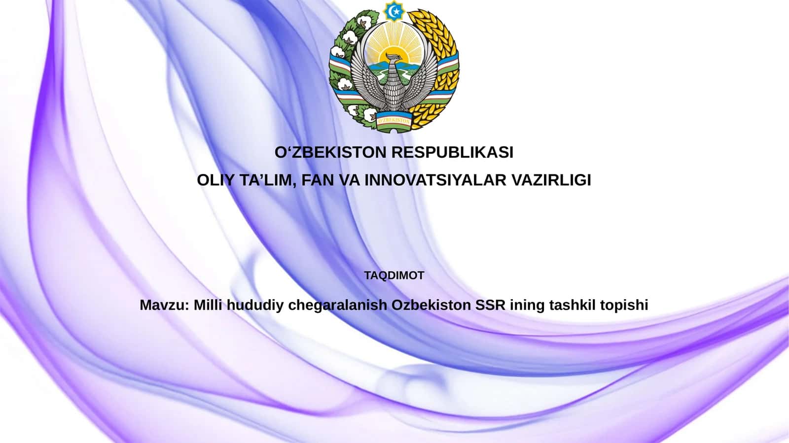 Millihududiychegaralanish Ozbekiston SSRining tashkiltopishi