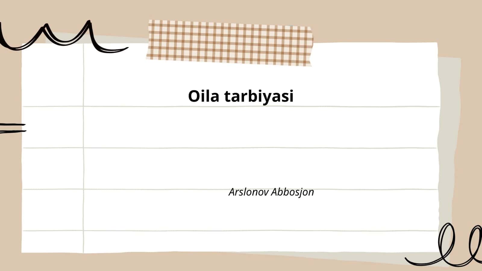 Oila tarbiyasi