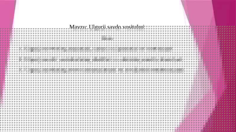 Ulgurji savdo vositalari