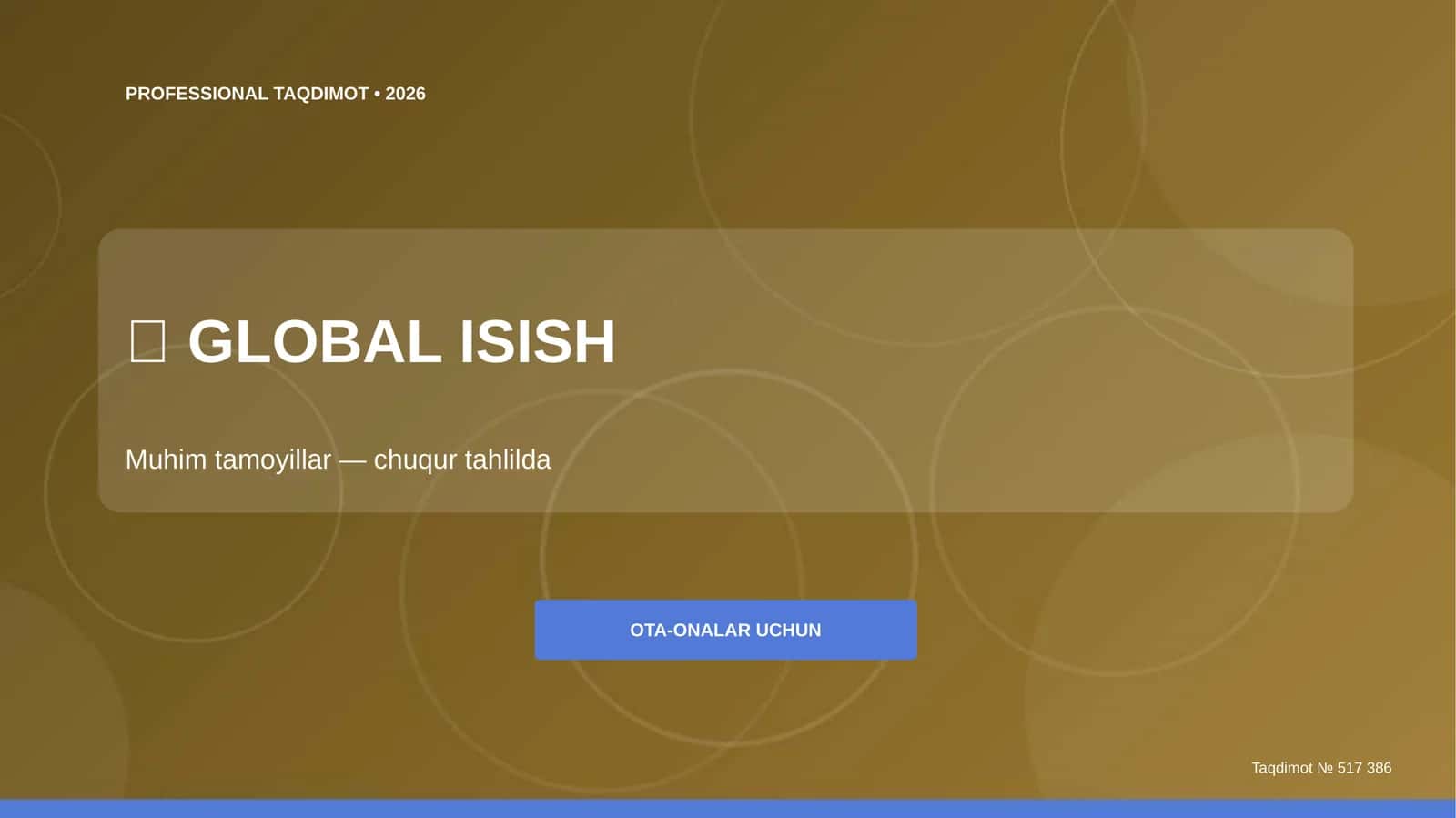 GLOBAL ISISH Muhim tamoyillar