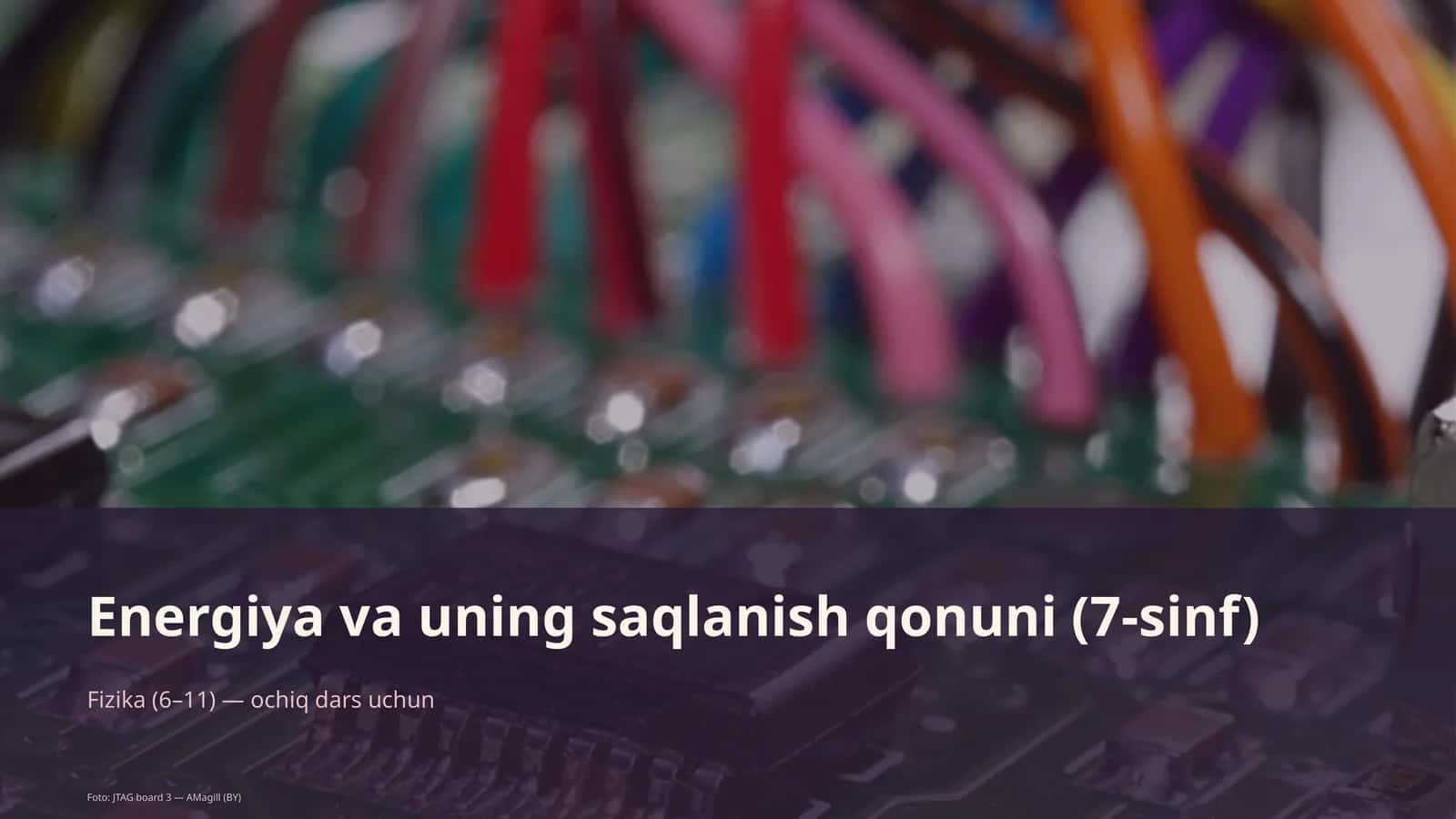 Energiya va uning saqlanish qonuni (7-sinf)
