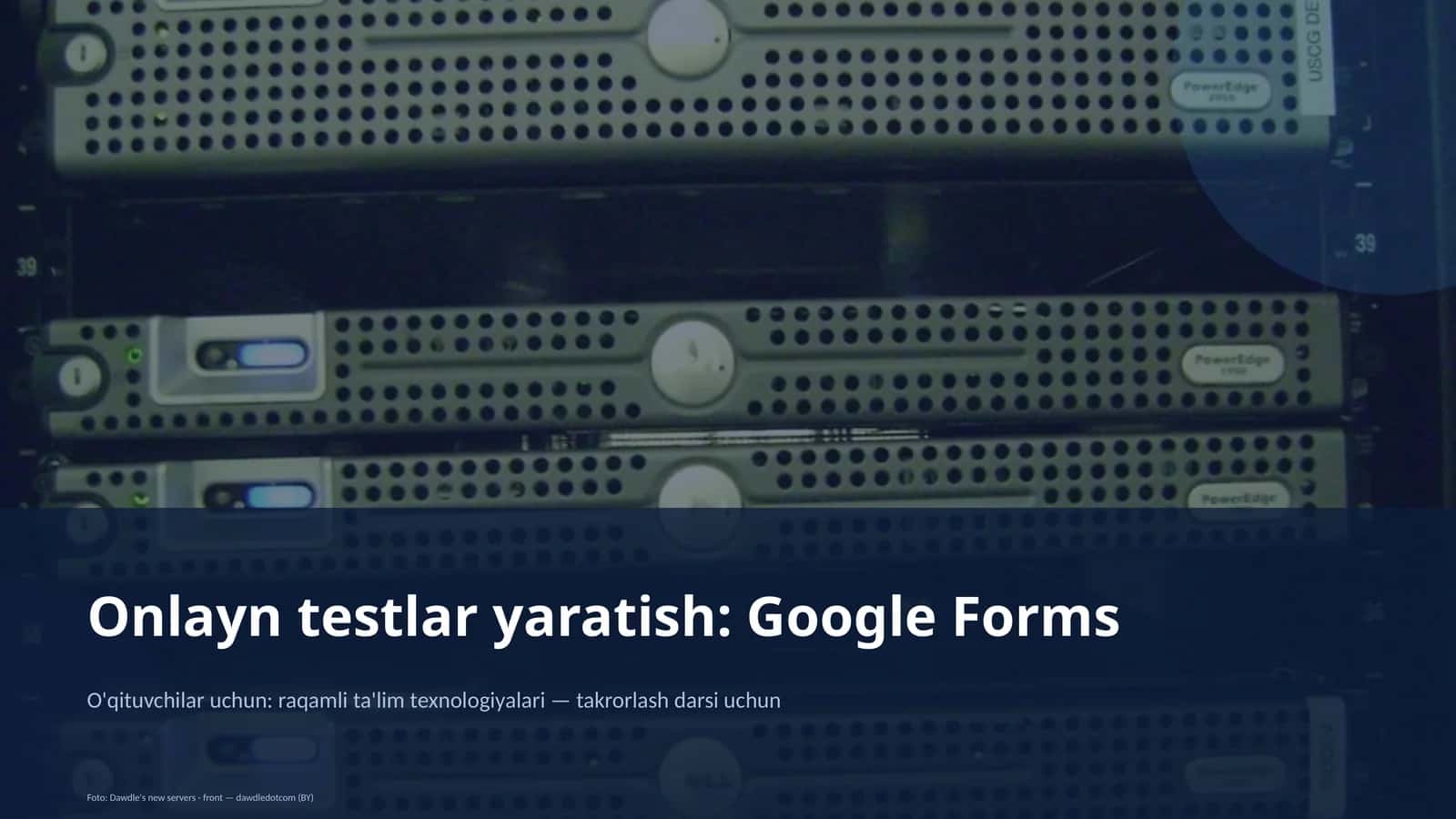 Onlayn testlar yaratish: Google Forms