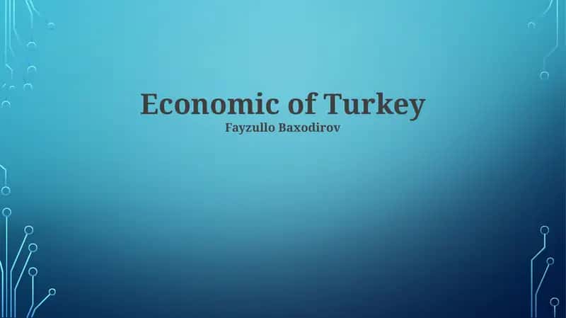 Iqtisodi lik Turkka