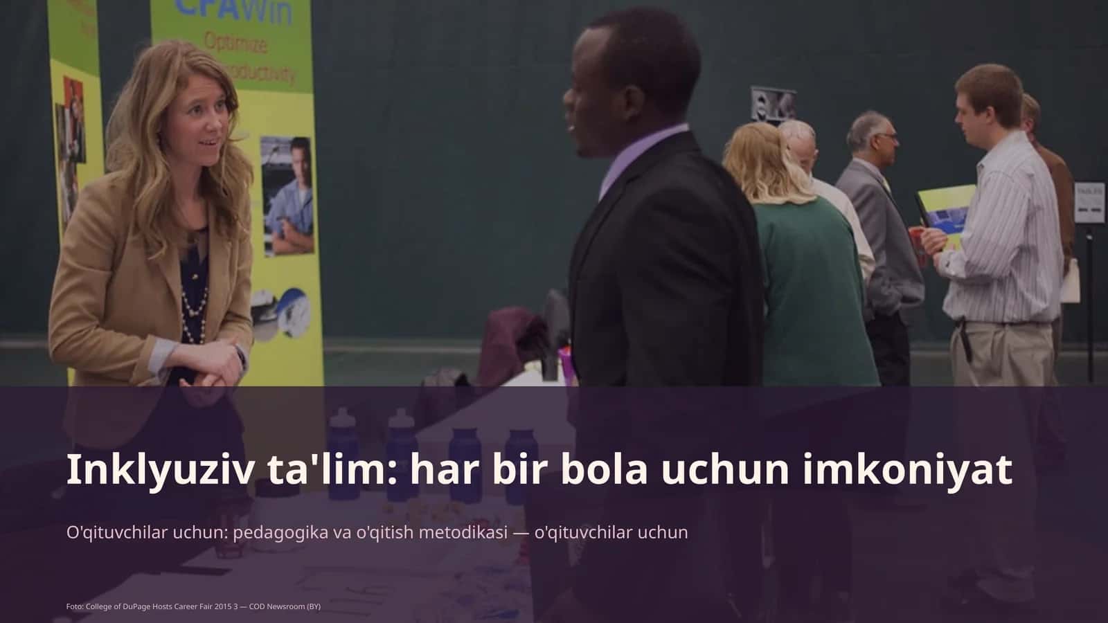 Inklyuziv ta'lim: har bir bola uchun imkoniyat