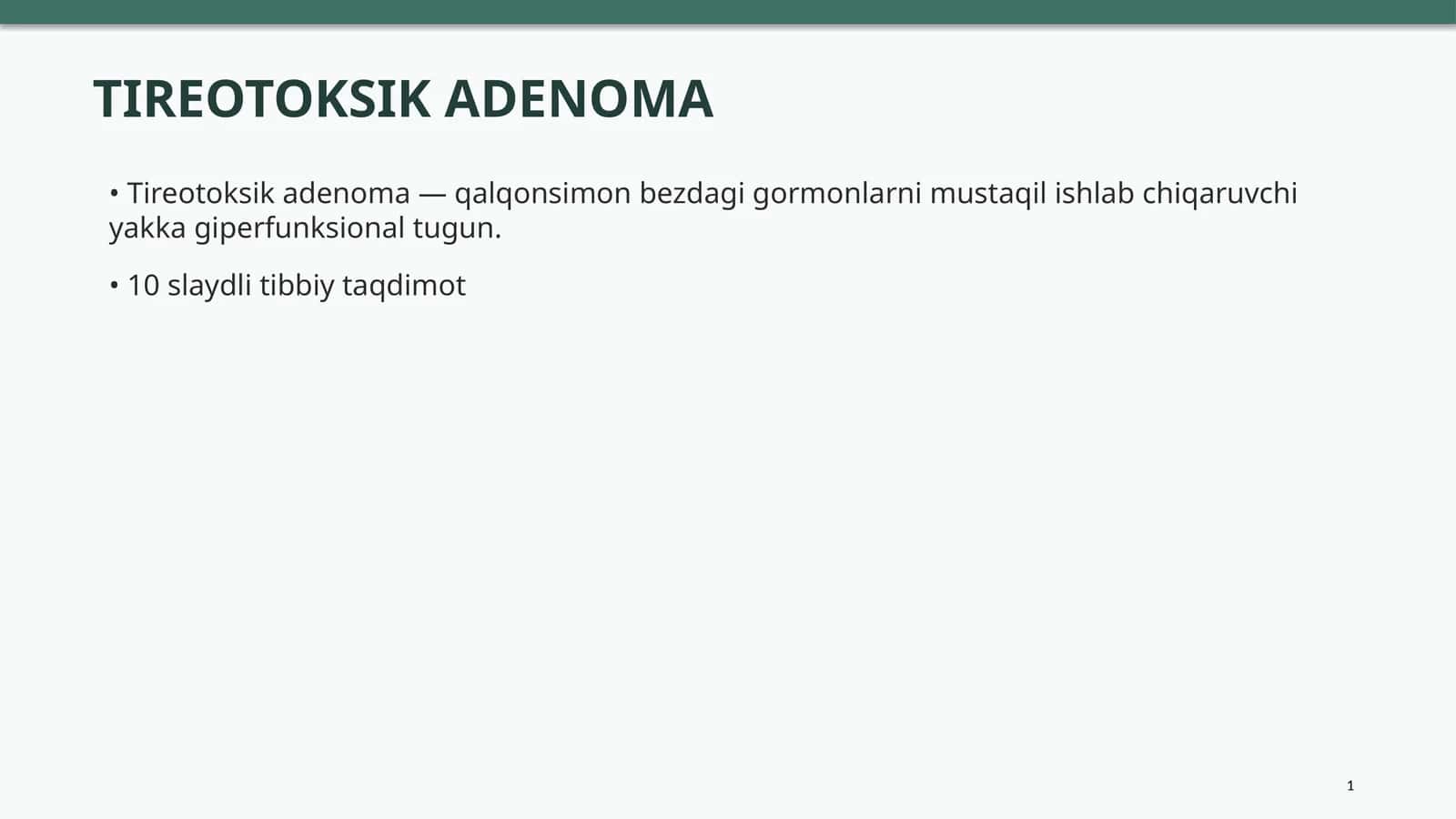 Tireotoksik adenoma