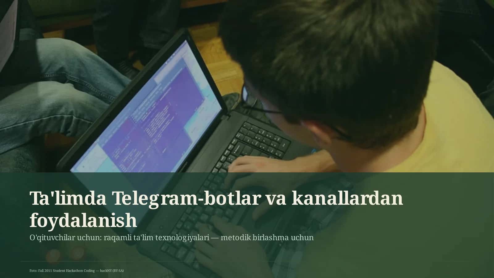 Ta'limda Telegram-botlar va kanallardan foydalanish