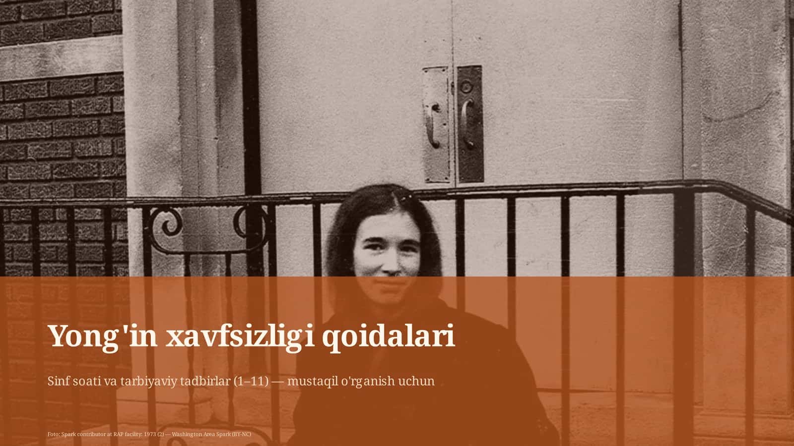 Yong'in xavfsizligi qoidalari