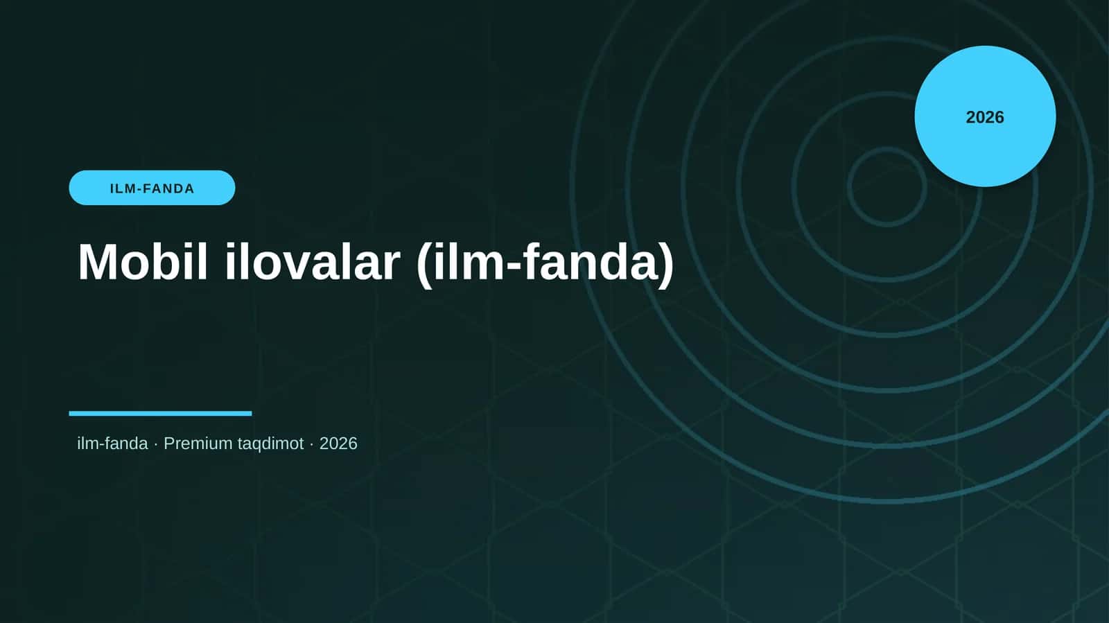 Mobil ilovalar (ilm-fanda)