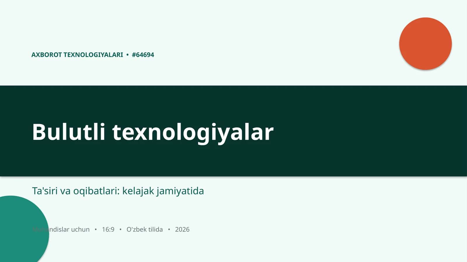 Bulutli texnologiyalar