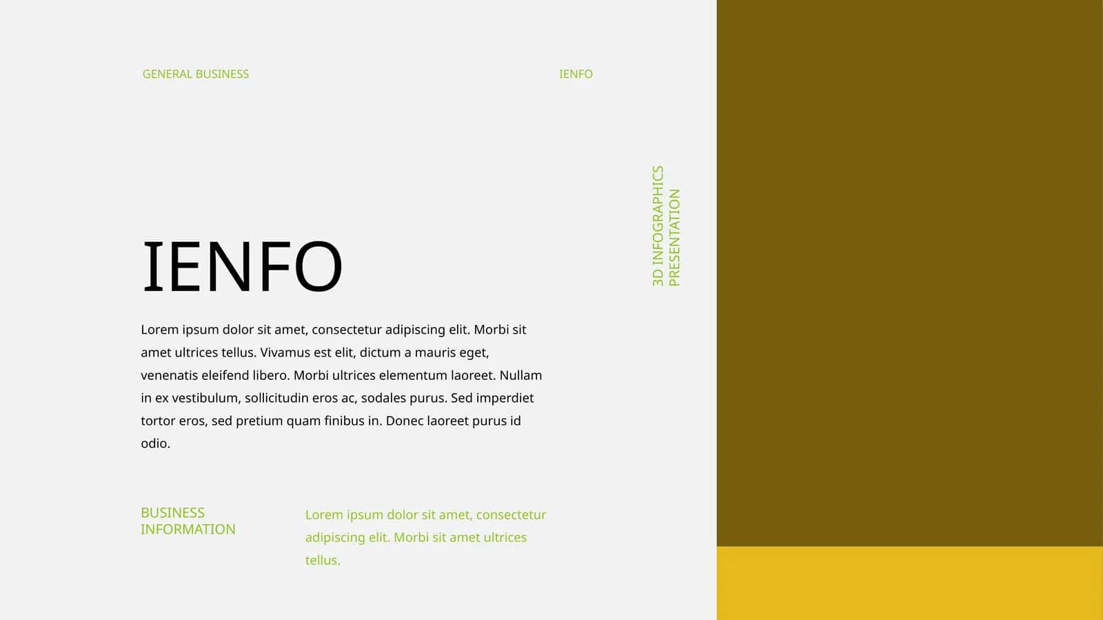 3D INFOGRAPHICS PRESENTATION