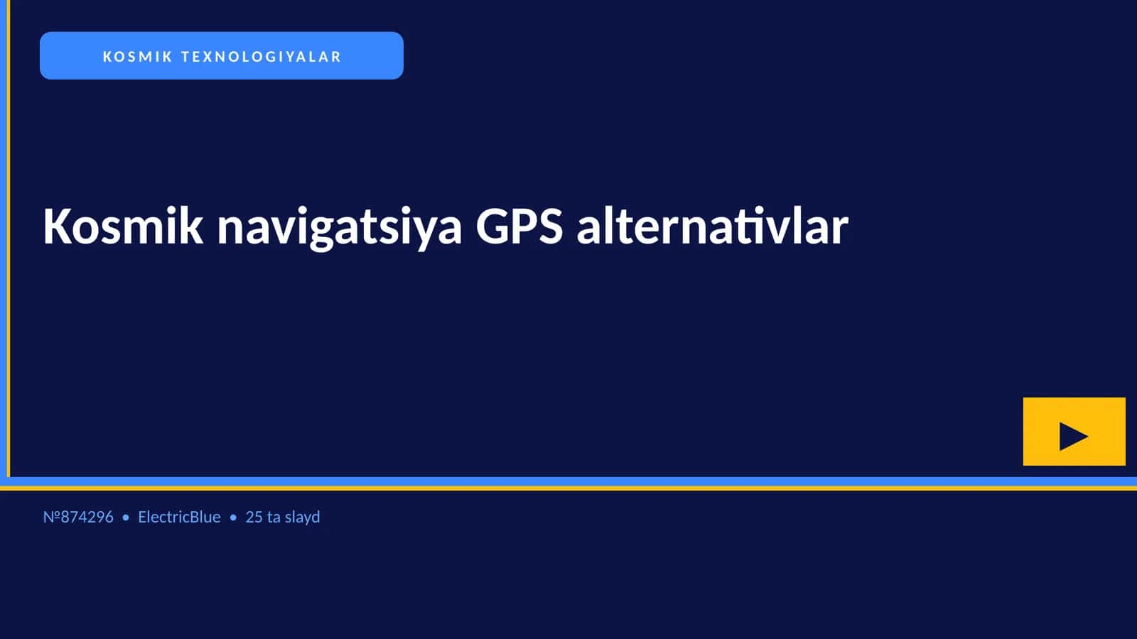 Kosmik navigatsiya GPS alternativlar