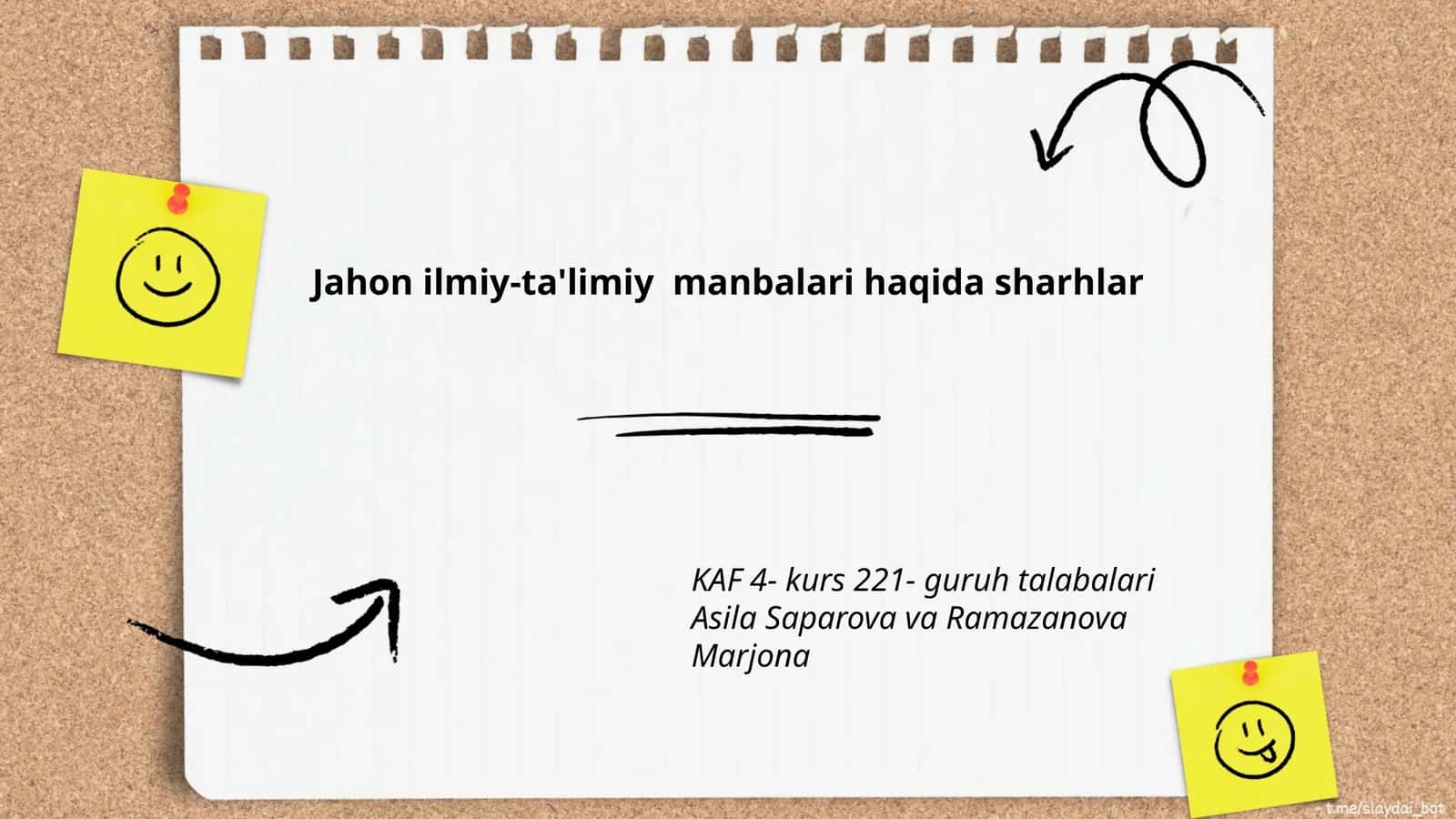 Jahon ilmiy-ta'limiy manbalari haqida sharhlar