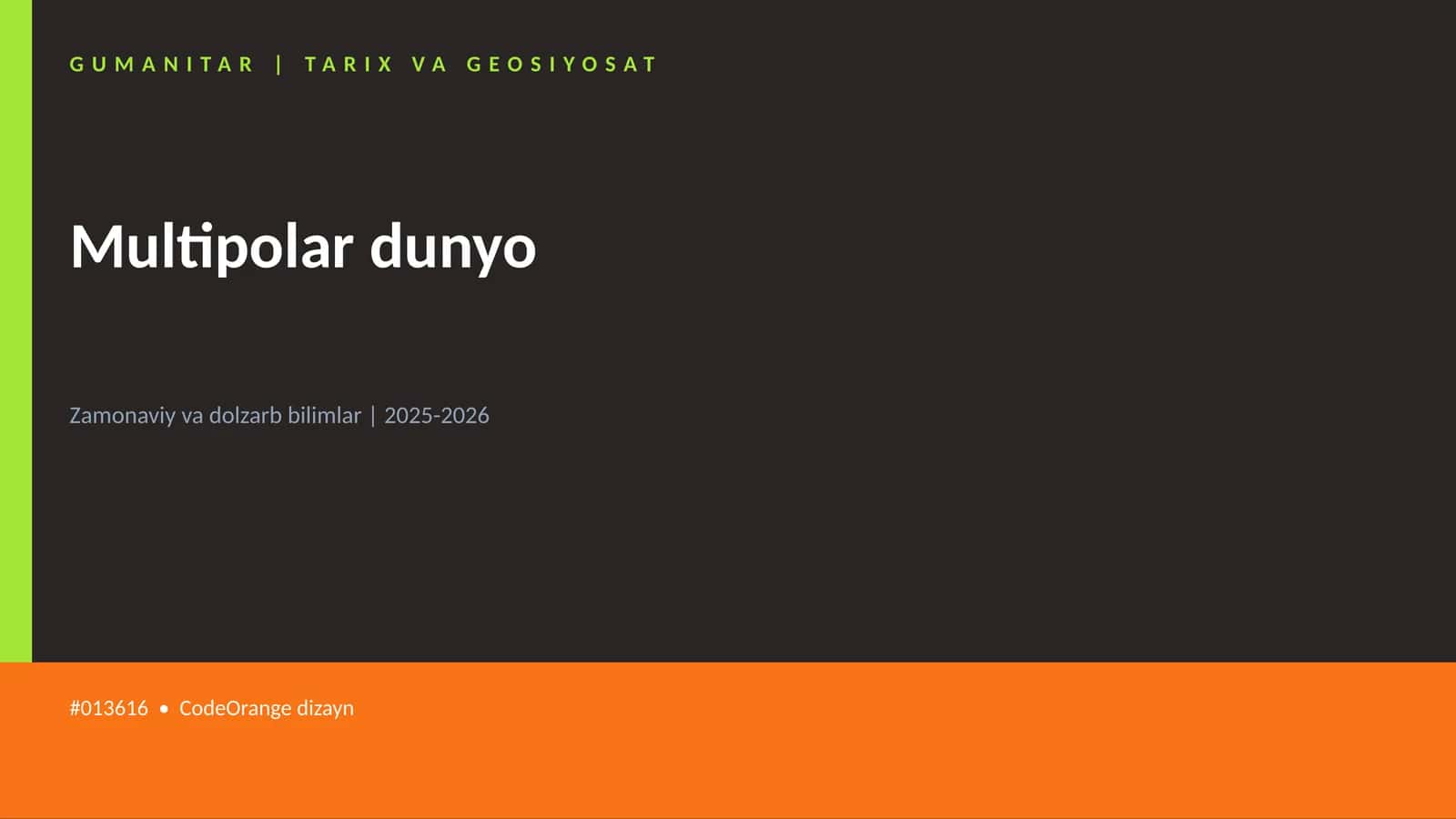 Multipolar dunyo