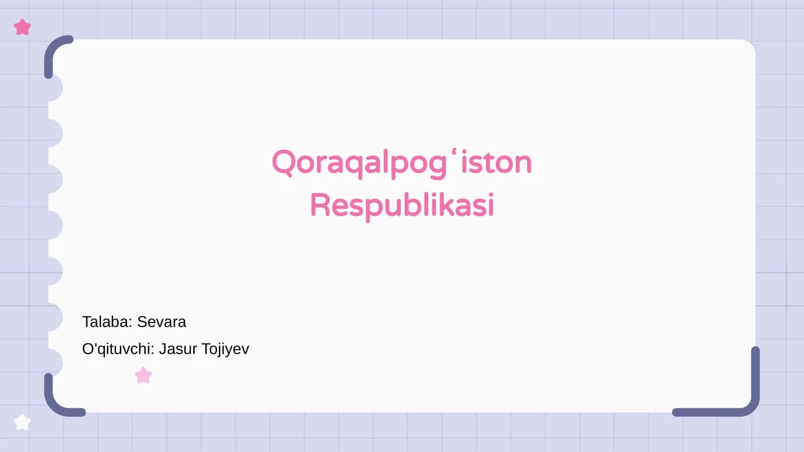 Qoraqalpogʻiston Respublikasi haqida umumiy ma'lumot