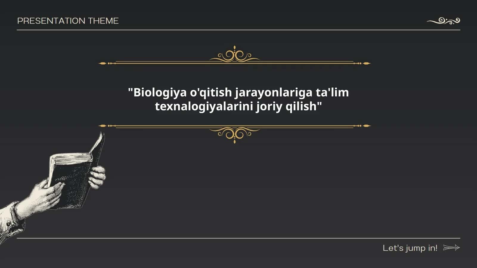 Biologiya o'qitish jarayonlariga ta'lim texnologiyalarini joriy qilish