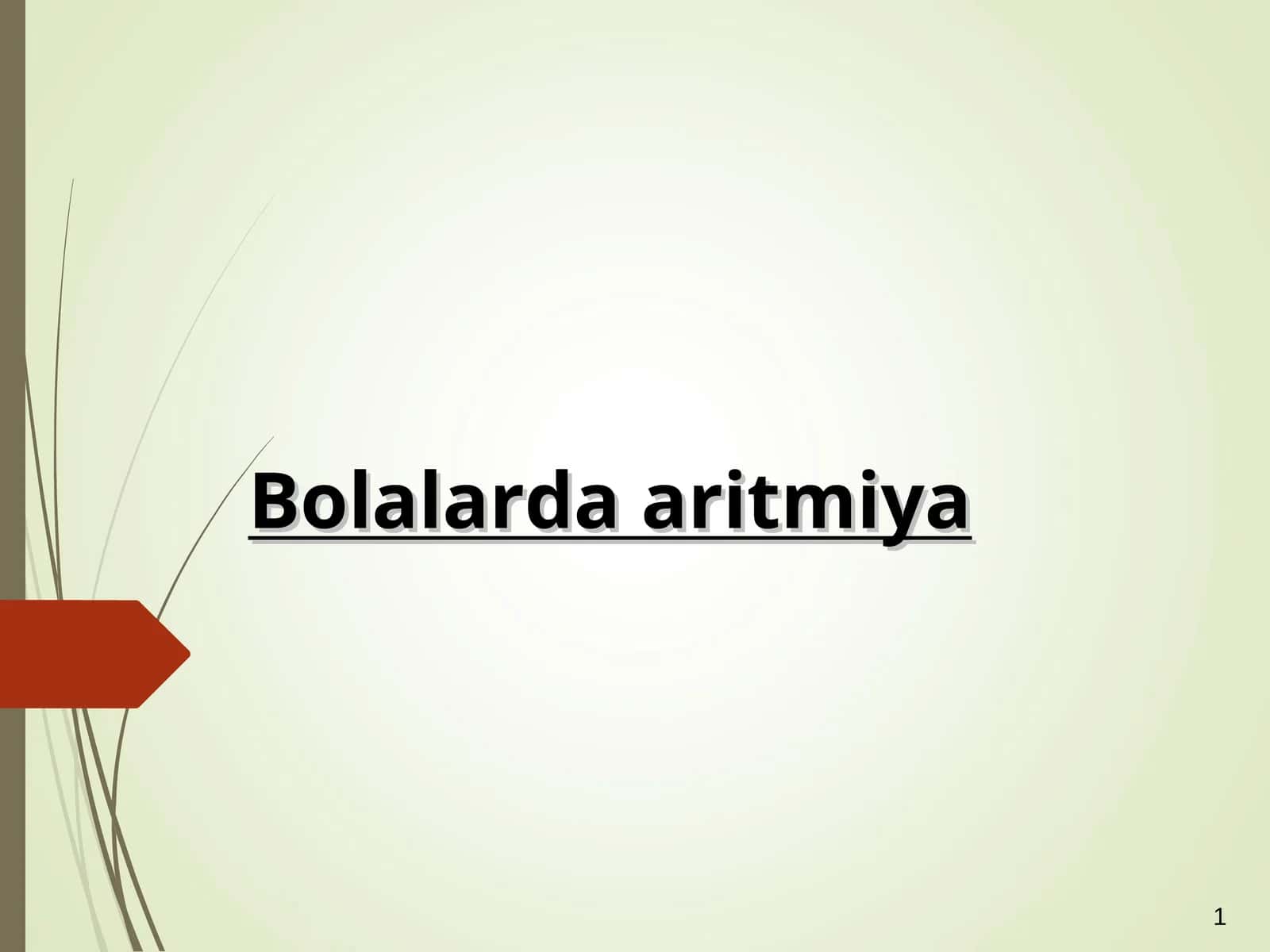 Bolalardaaritmiya