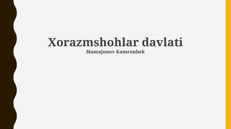 Xorazmshohlar davlati: Kelib chiqishi, yuksalishi va qulashi