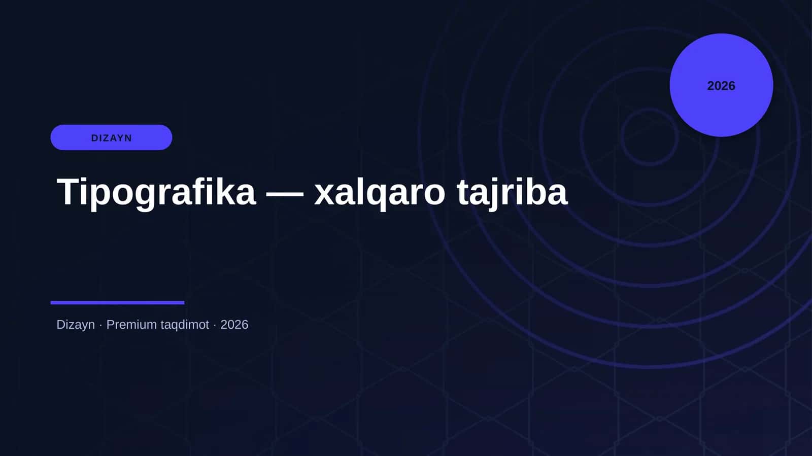 Tipografika - xalqaro tajriba