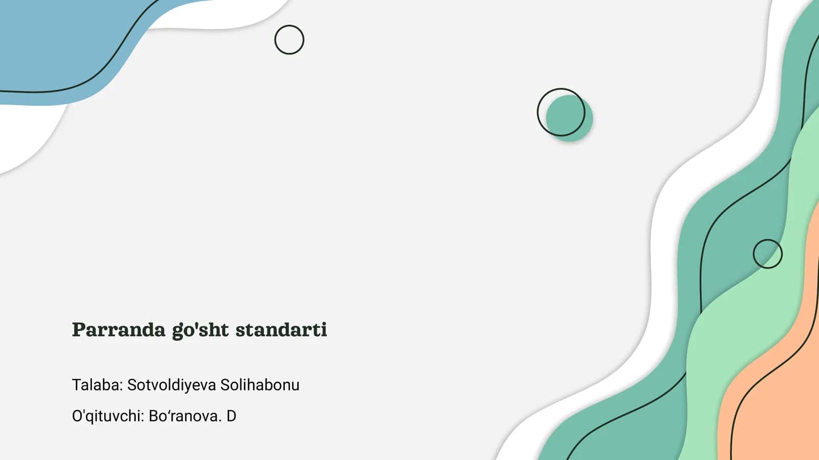Parranda go'sht standarti