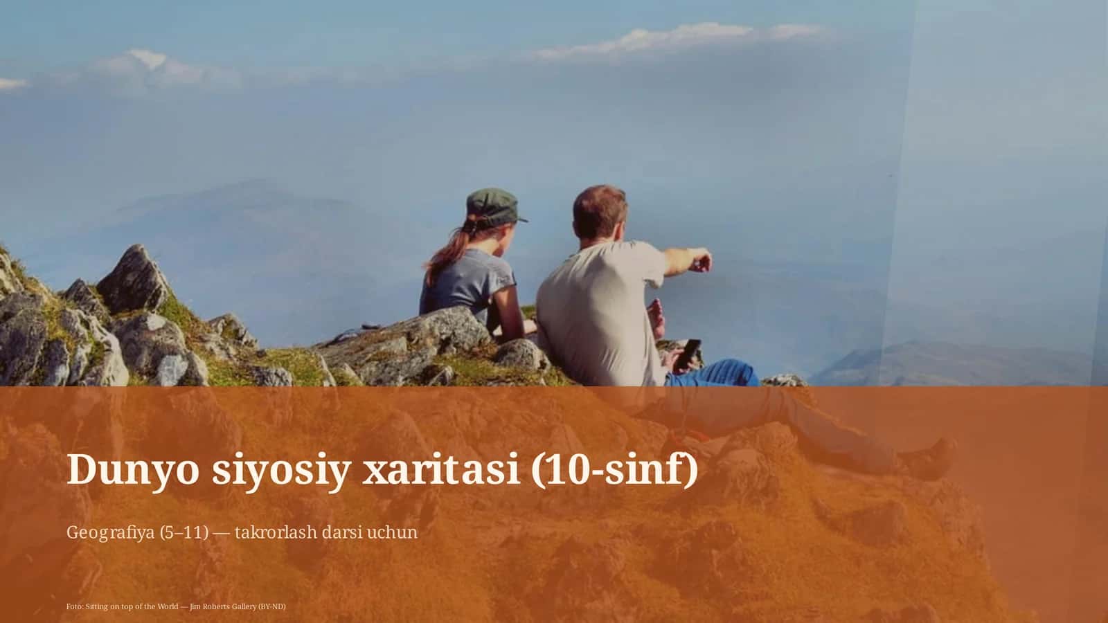 Dunyo siyosiy xaritasi (10-sinf)