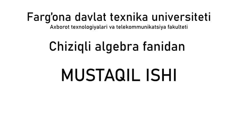 Chiziqli fazo