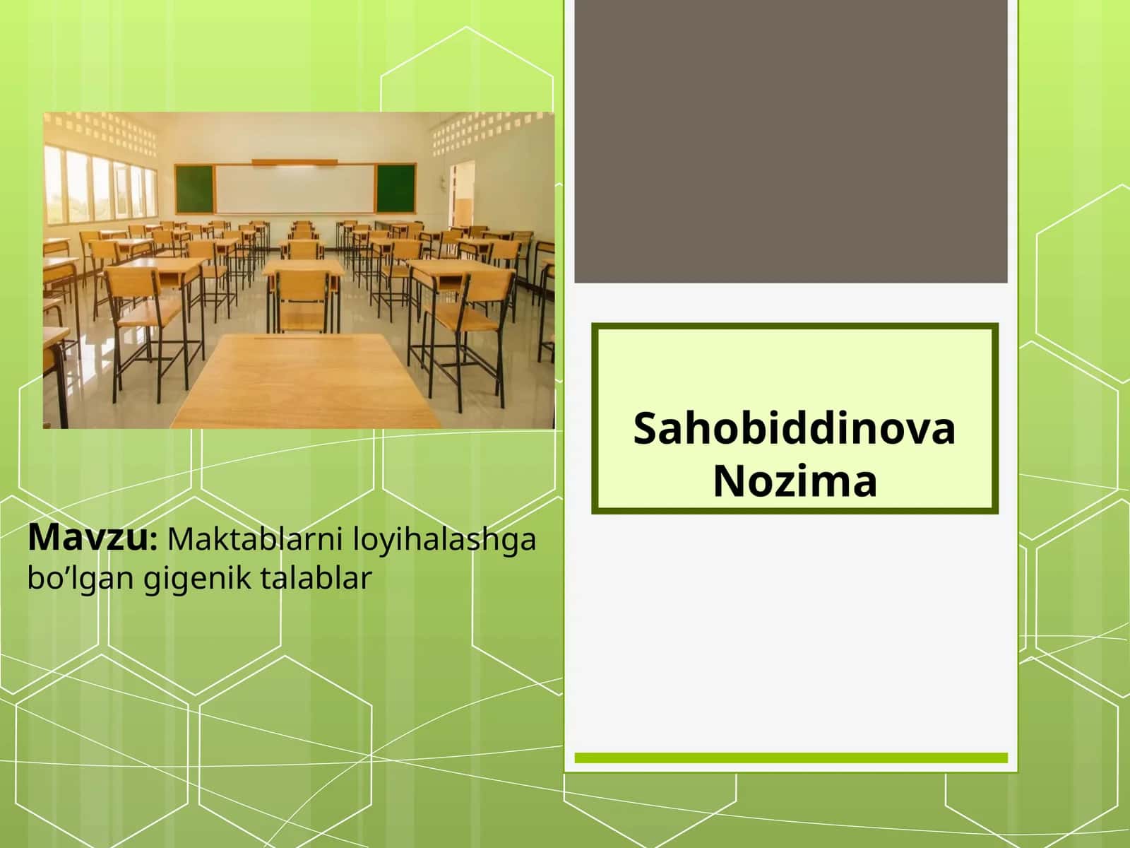 Maktabni loyihalashtirish