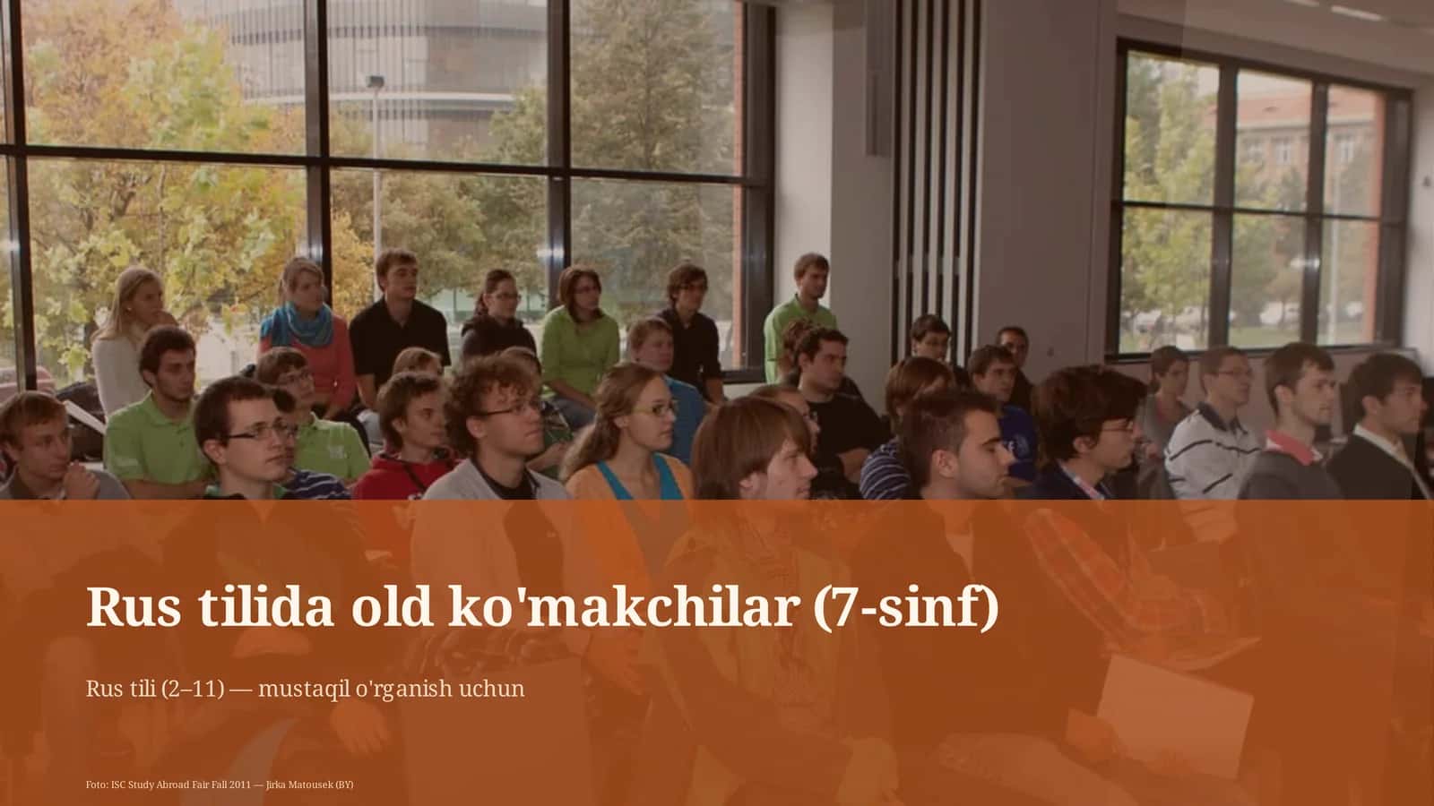 Rus tilida old ko'makchilar (7-sinf)
