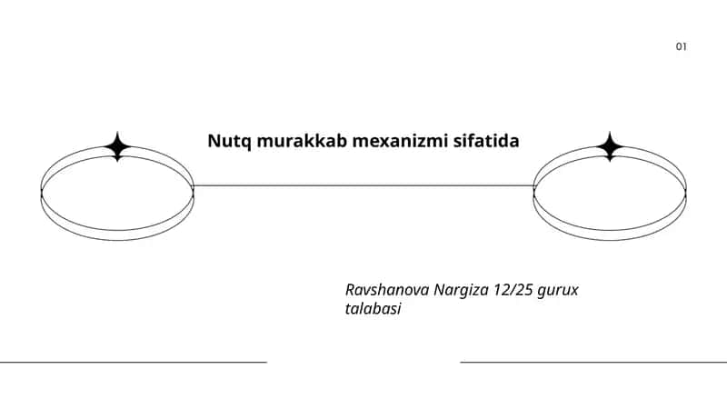 Nutq murakkab mexanizmi sifatida