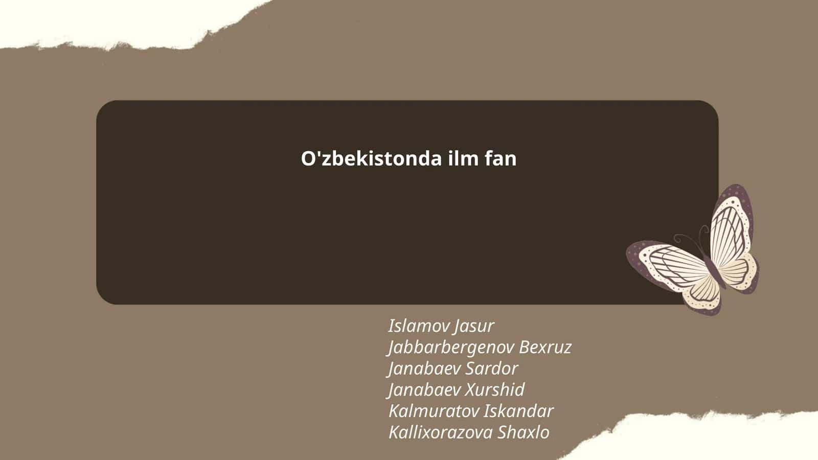 O'zbekistonda ilm-fan