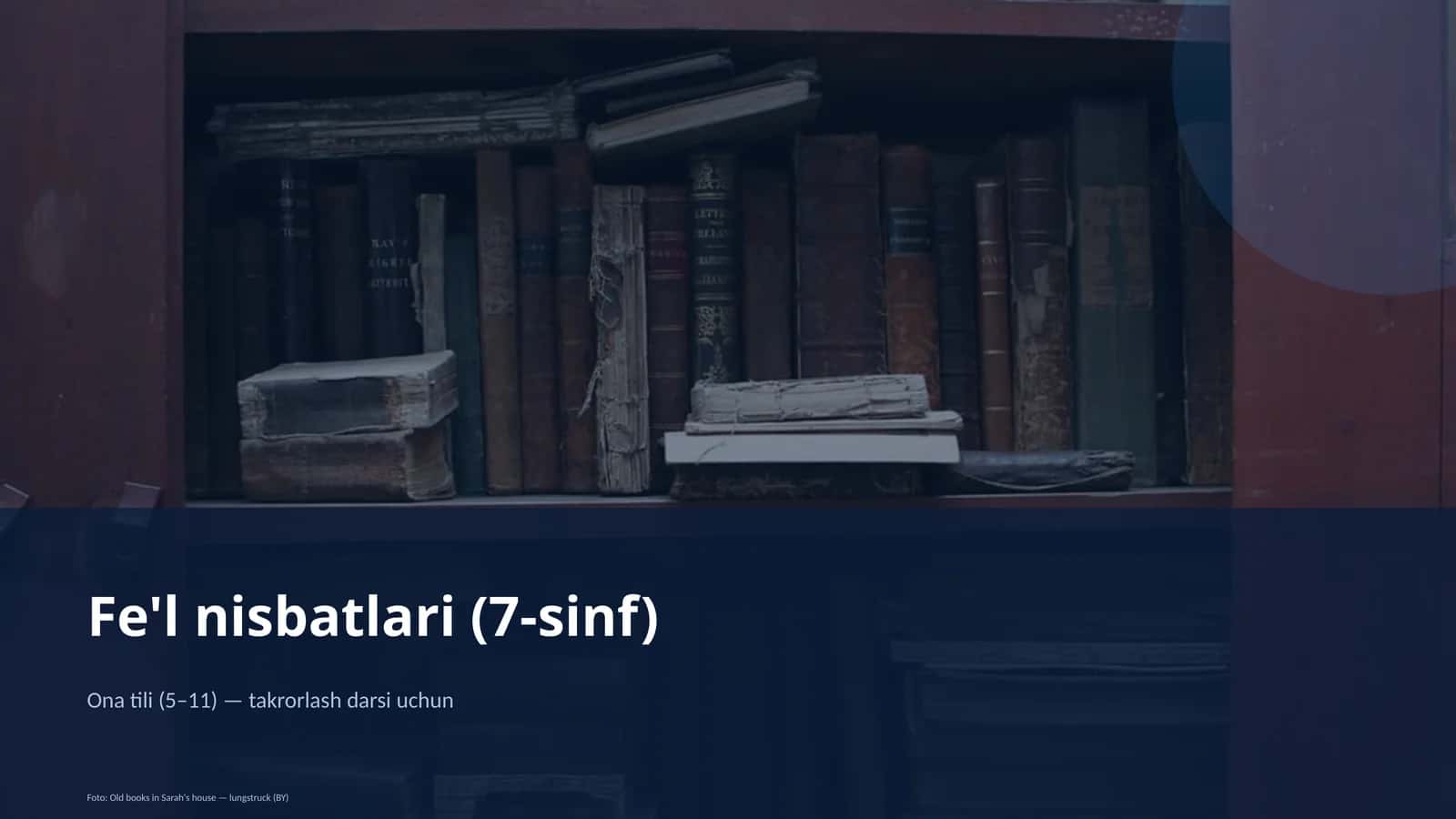 Fe'l nisbatlari (7-sinf)