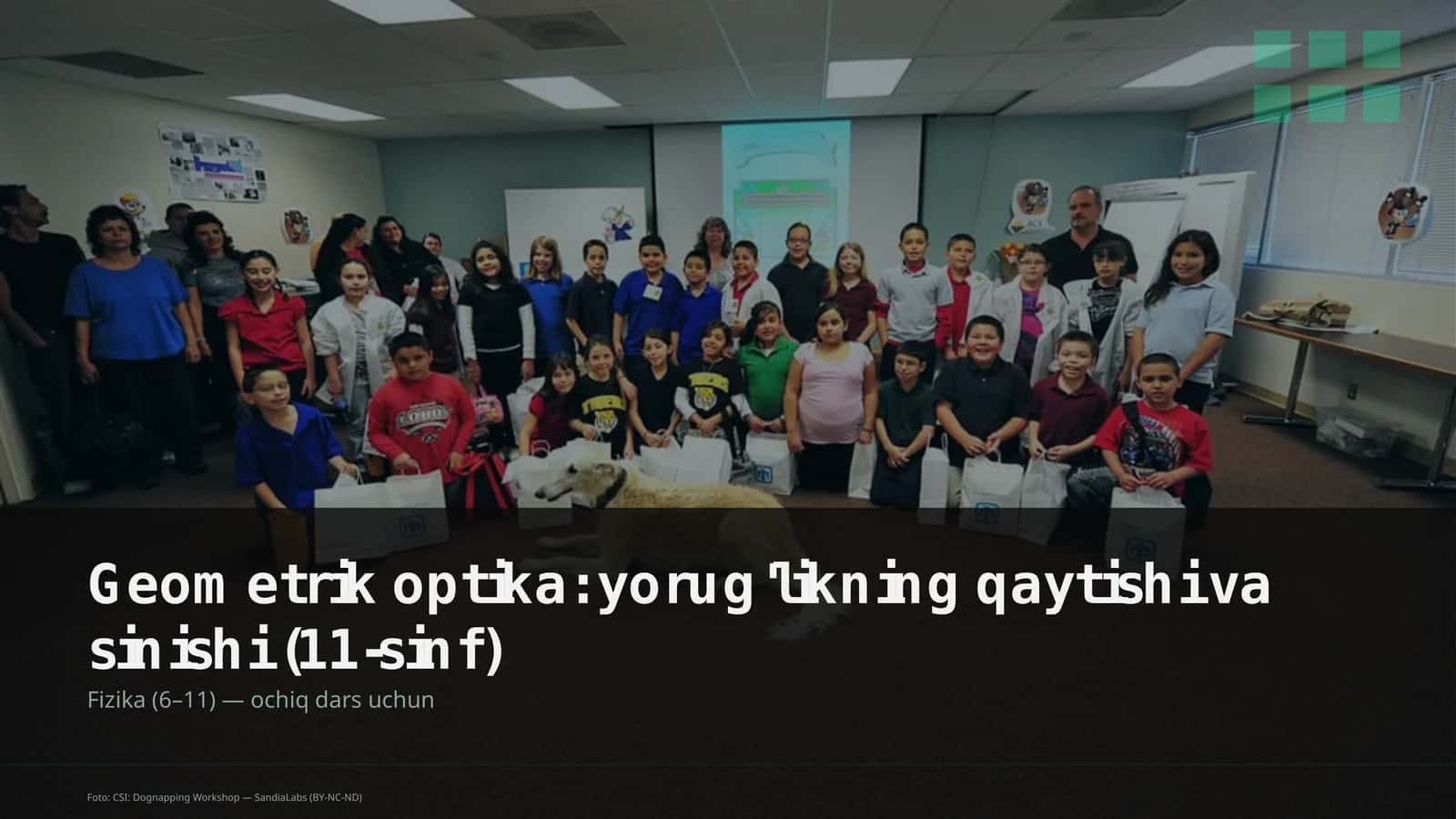 Geometrik optika: yorug'likning qaytishi va sinishi (11-sinf)