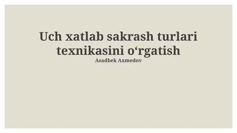 Nafas olish texnikasi