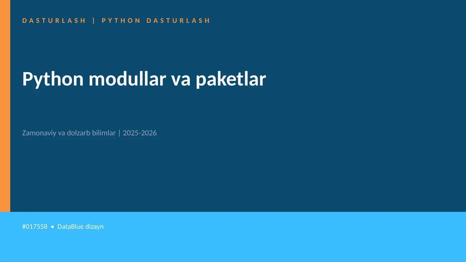 DASTURLASH | PYTHON DASTURLASH