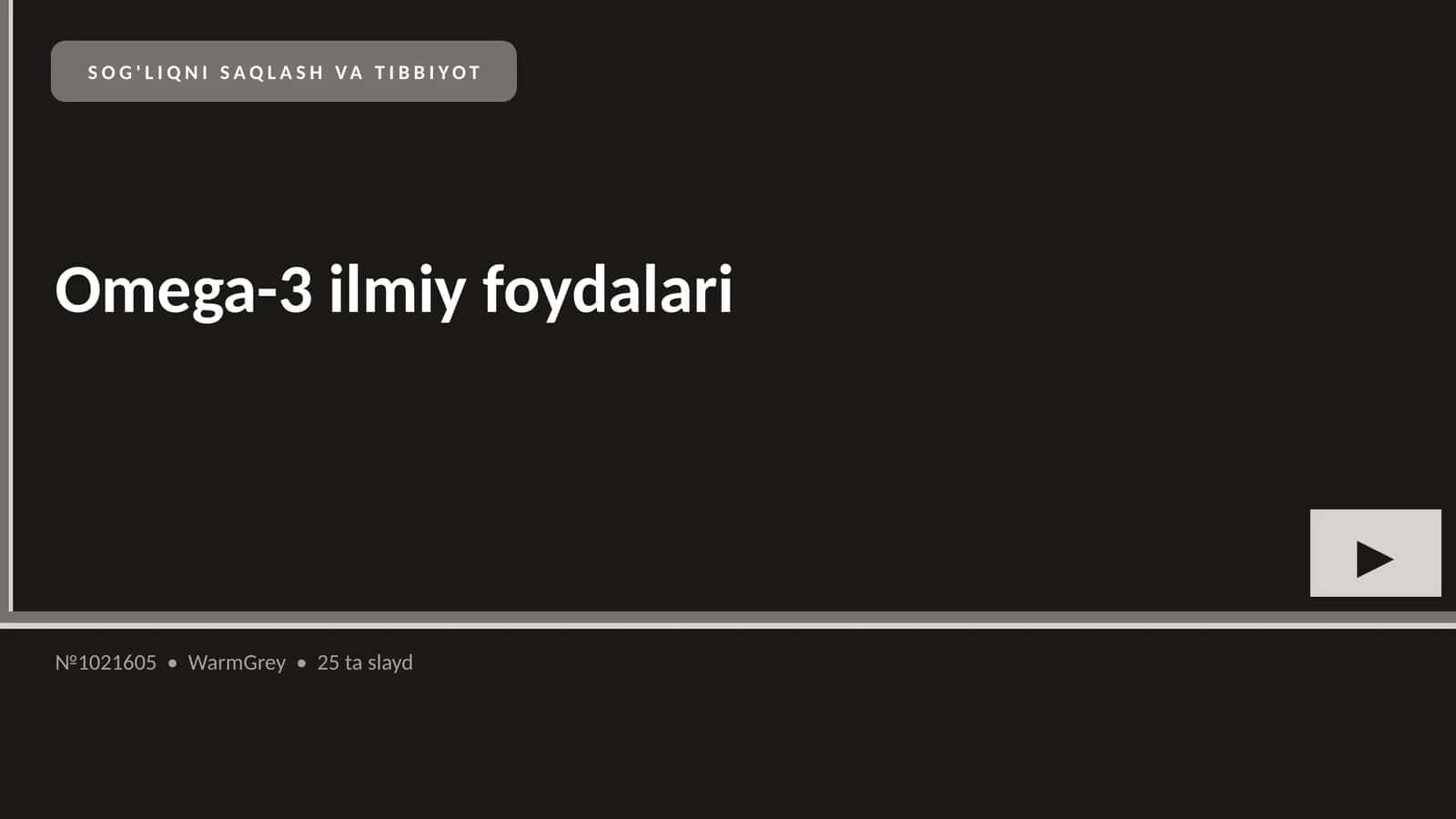 Omega-3 ilmiy foydalari