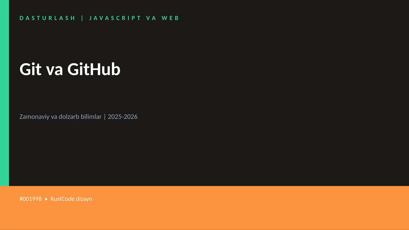 Git va GitHub