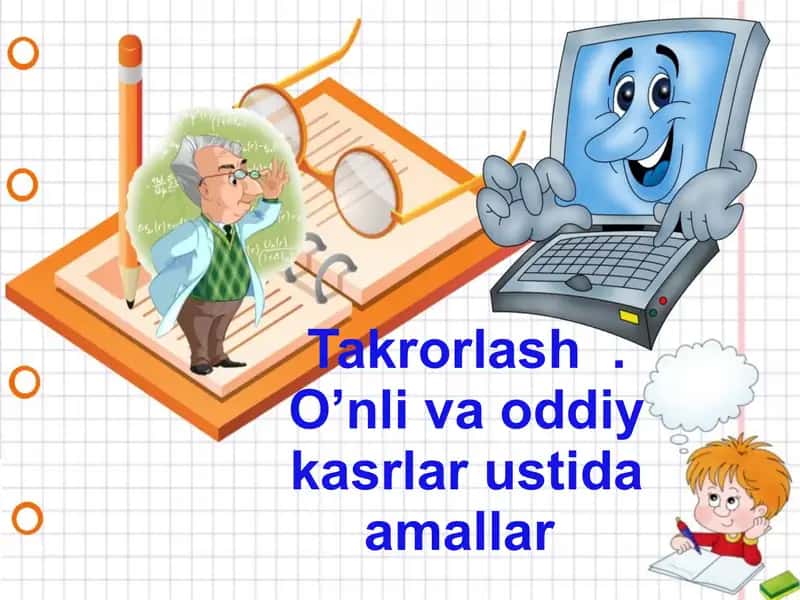 O’nli va oddiy kasrlar ustida amallar