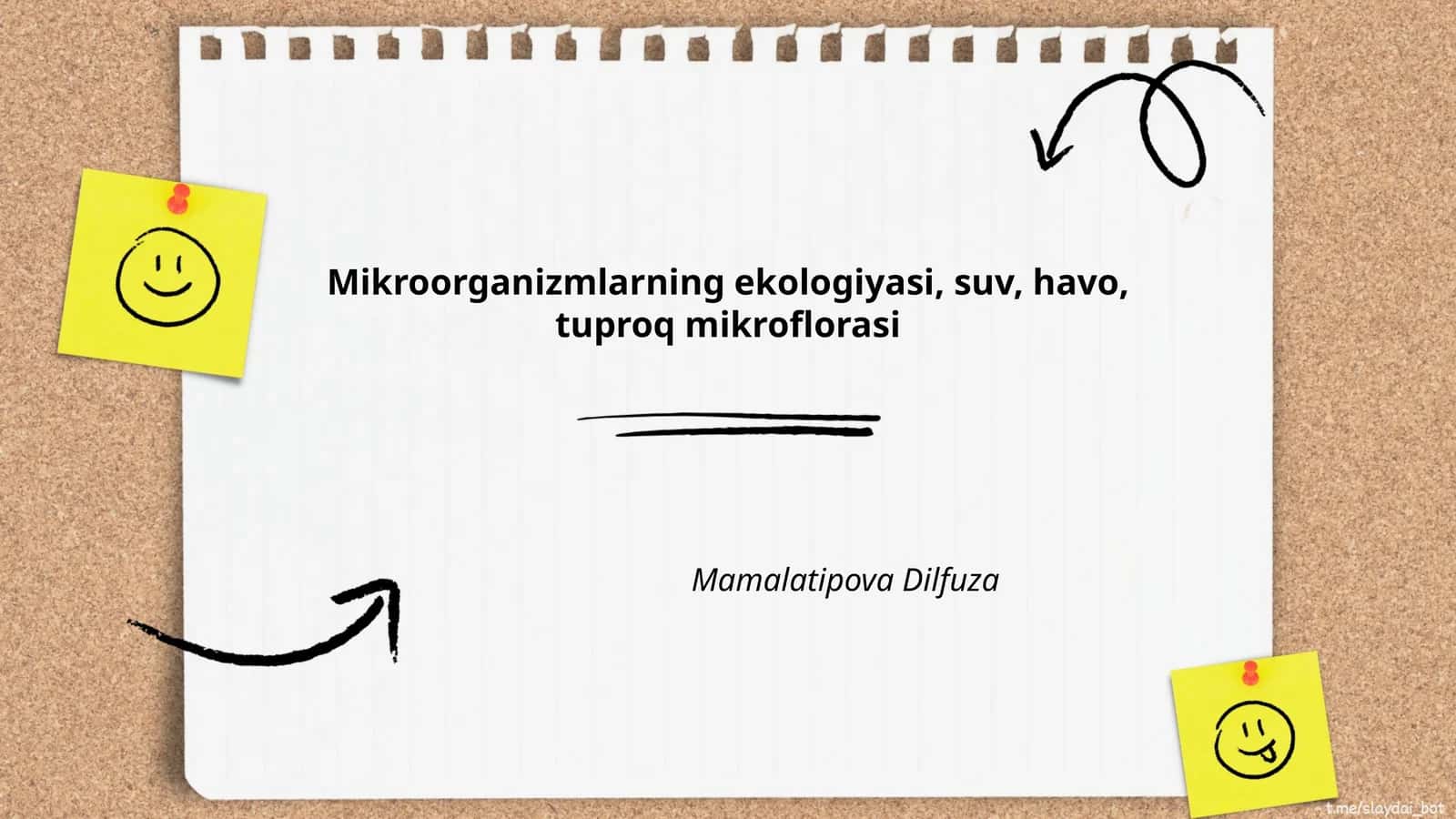 Mikroorganizmlarning ekologiyasi, suv, havo, tuproq mikroflorasi