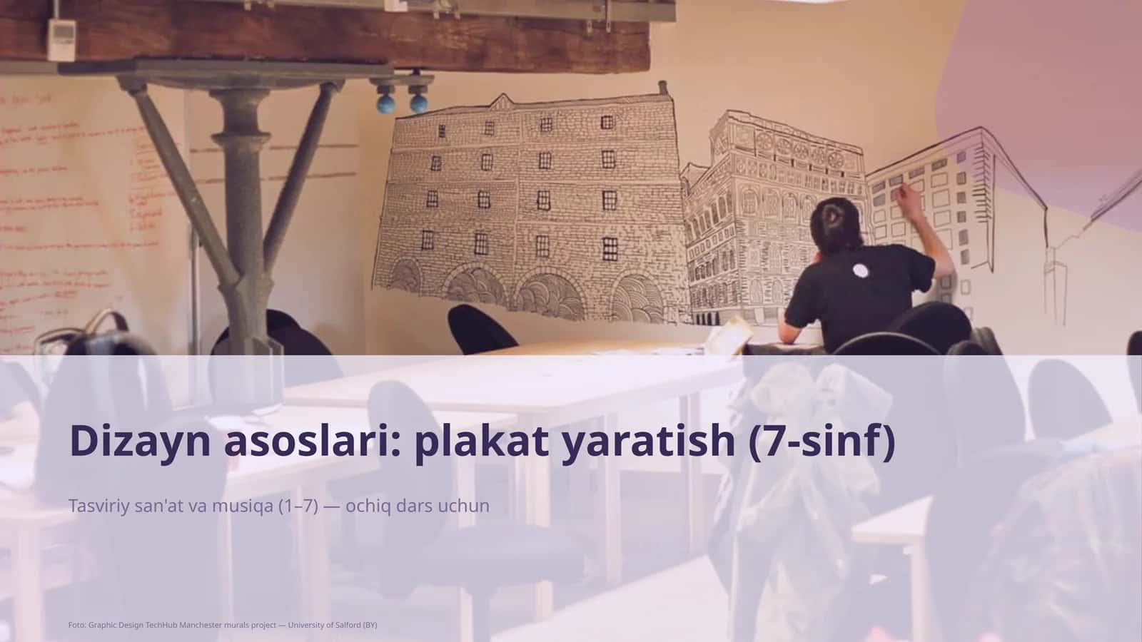 Dizayn asoslari: plakat yaratish (7-sinf)