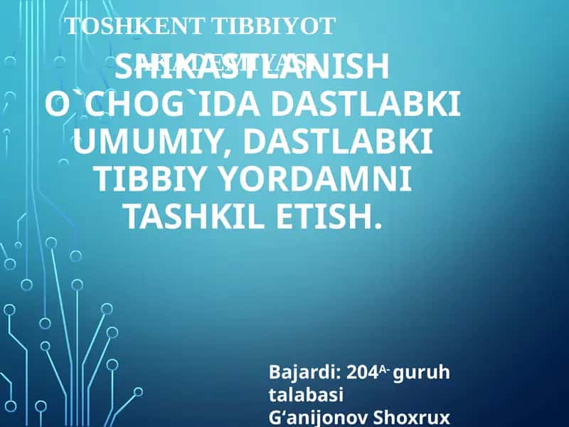 Shikastlanish o'chog'i