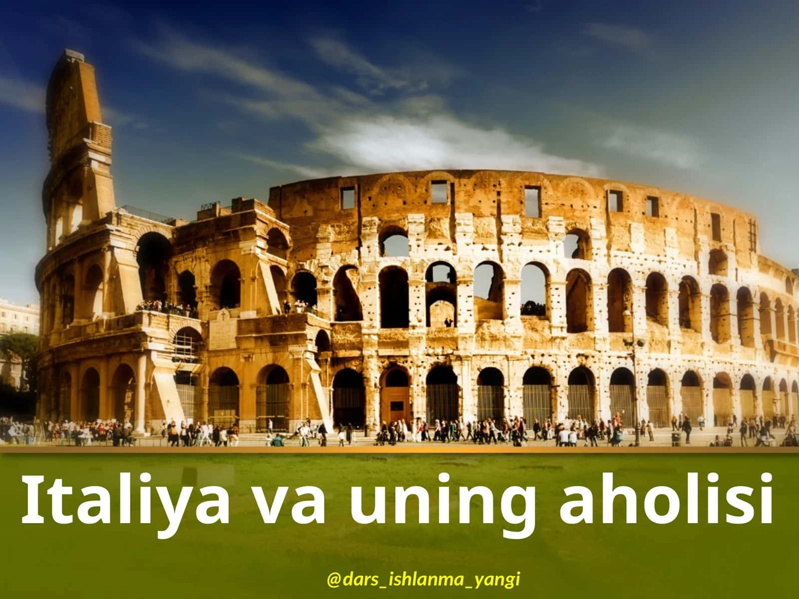 Italiya  va  uning   aholisi