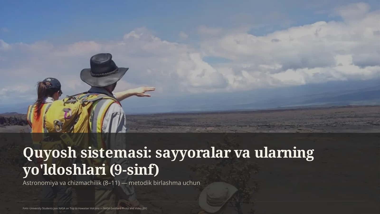 Quyosh sistemasi: sayyoralar va ularning yo'ldoshlari (9-sinf)