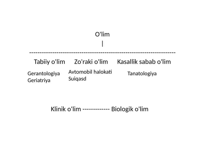 O`lim turlari