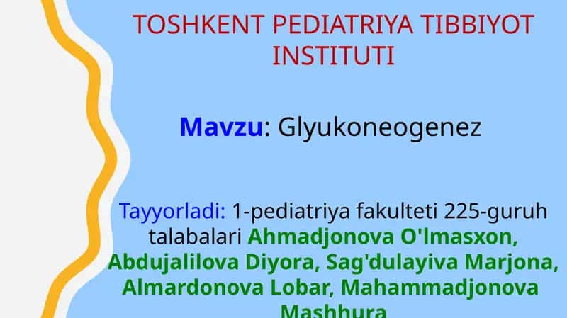 Glyukoneogenez